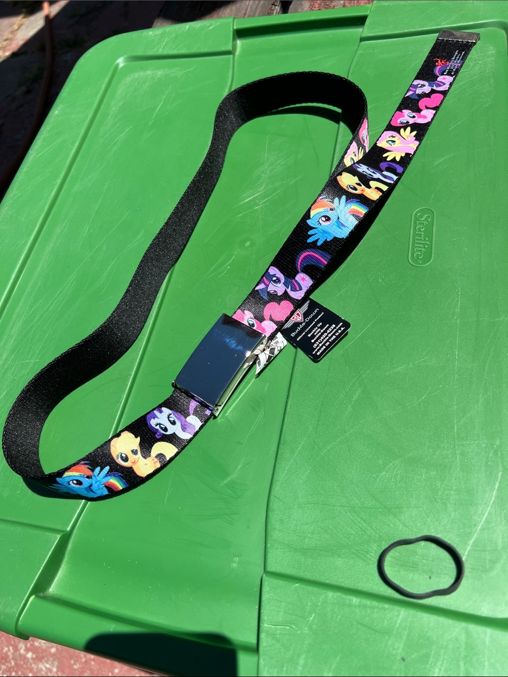 Kids Black My Little Pony Character Belt